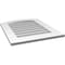 Ekena Millwork Arch Top Surface Mount PVC Gable Vent: Functional, w/ 3-1/2"W x 1"P Standard Frame, 22"W x 28"H GVPAR22X2801SF - alternate 4